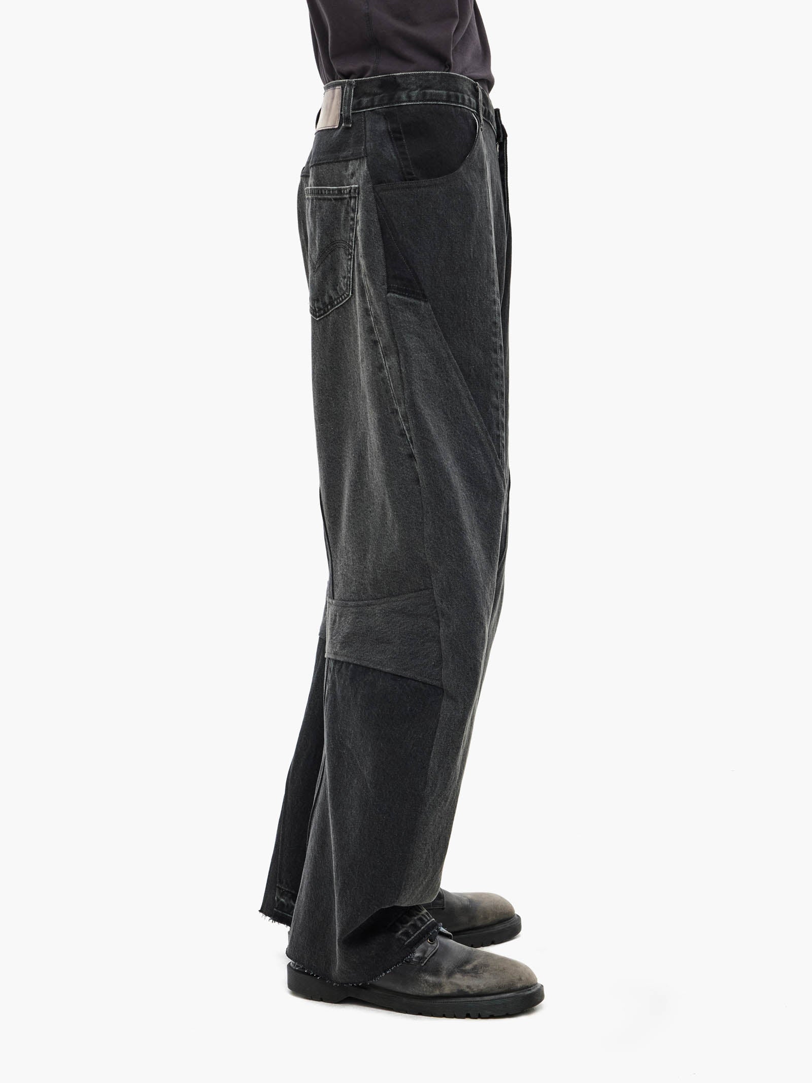 Jiyong Kim - Re-Worked Denim Pants (Black) product image 5 | TRAB K-Fashion Australia