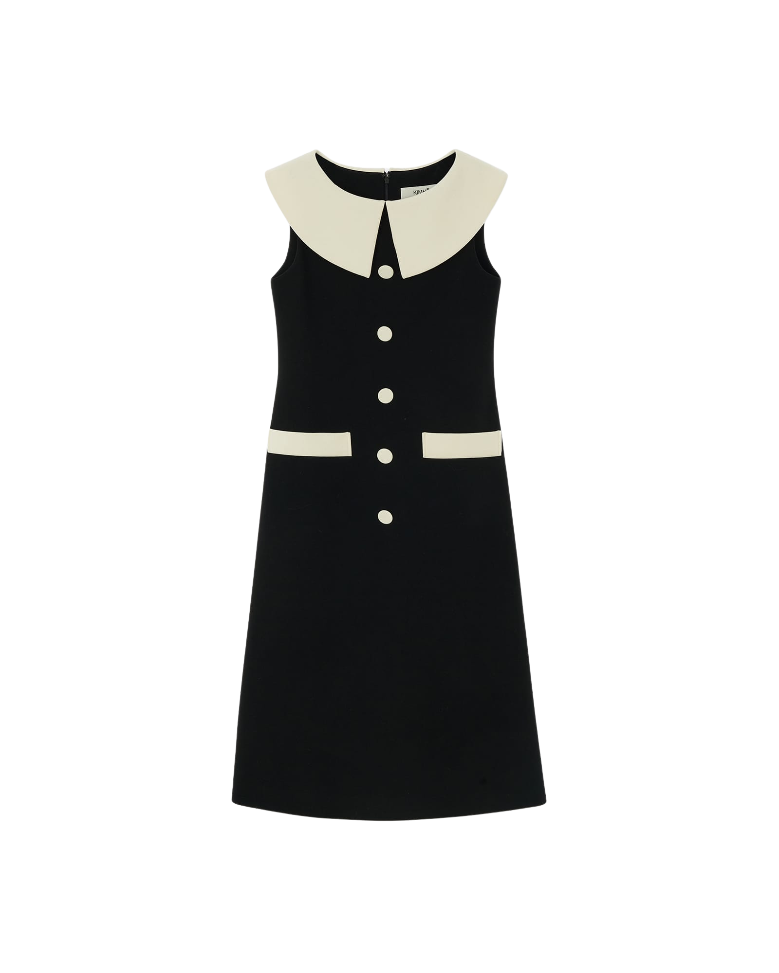 Kimhe Kim - Bi-Color Midi Dress (Black/Ivory) product image 7 | TRAB K-Fashion Australia
