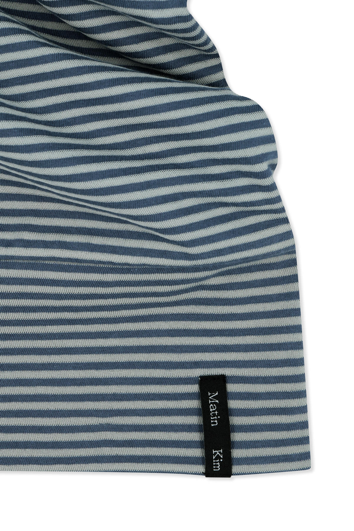Matin Kim - Draped Asymmetric Sleeveless Top (Smoke Blue) product image 4 | TRAB K-Fashion Australia