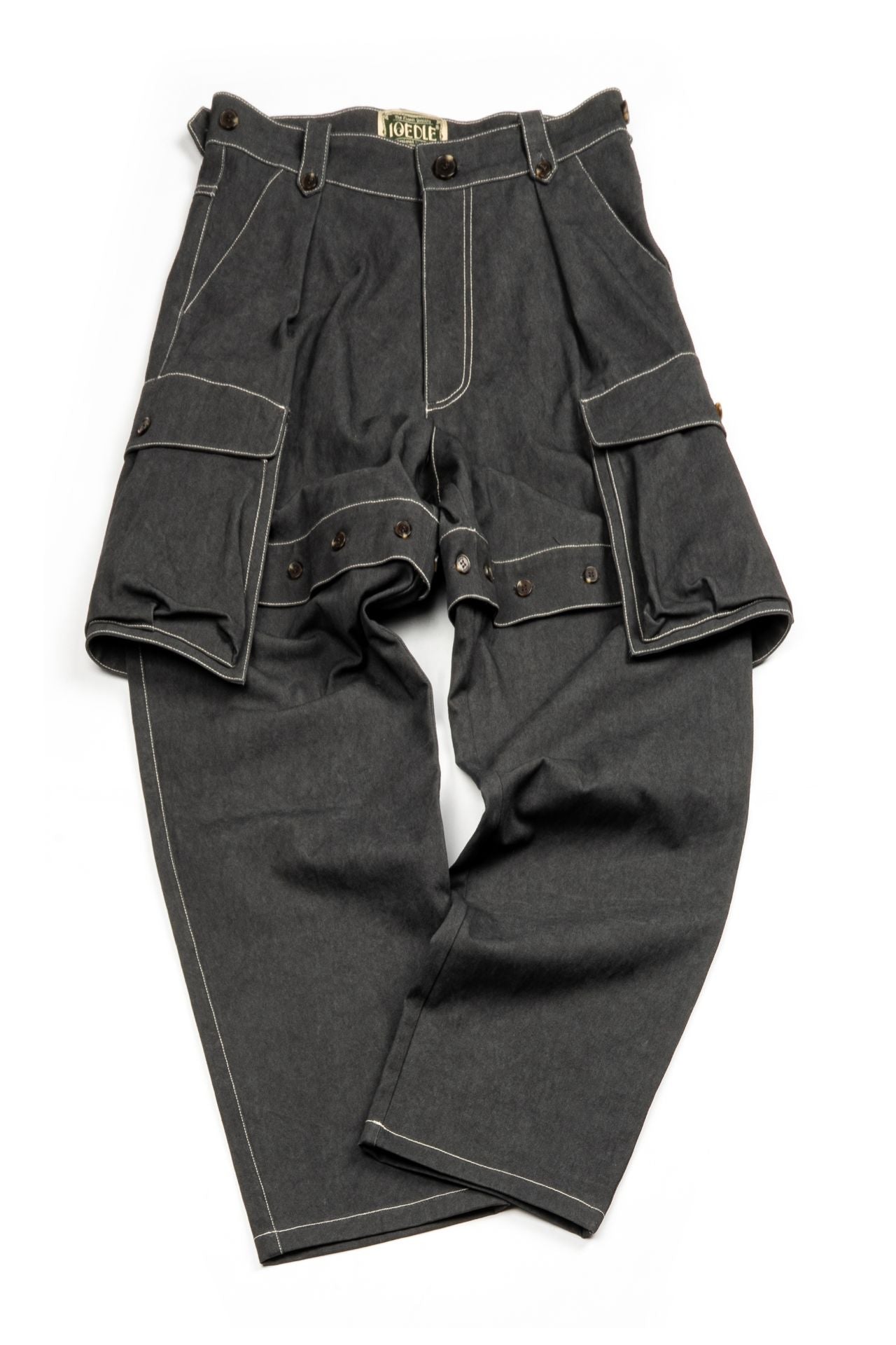 Ioedle - Assembled Cargo Pants With Screws Loosened (Charcoal) product image 1 | TRAB K-Fashion Australia