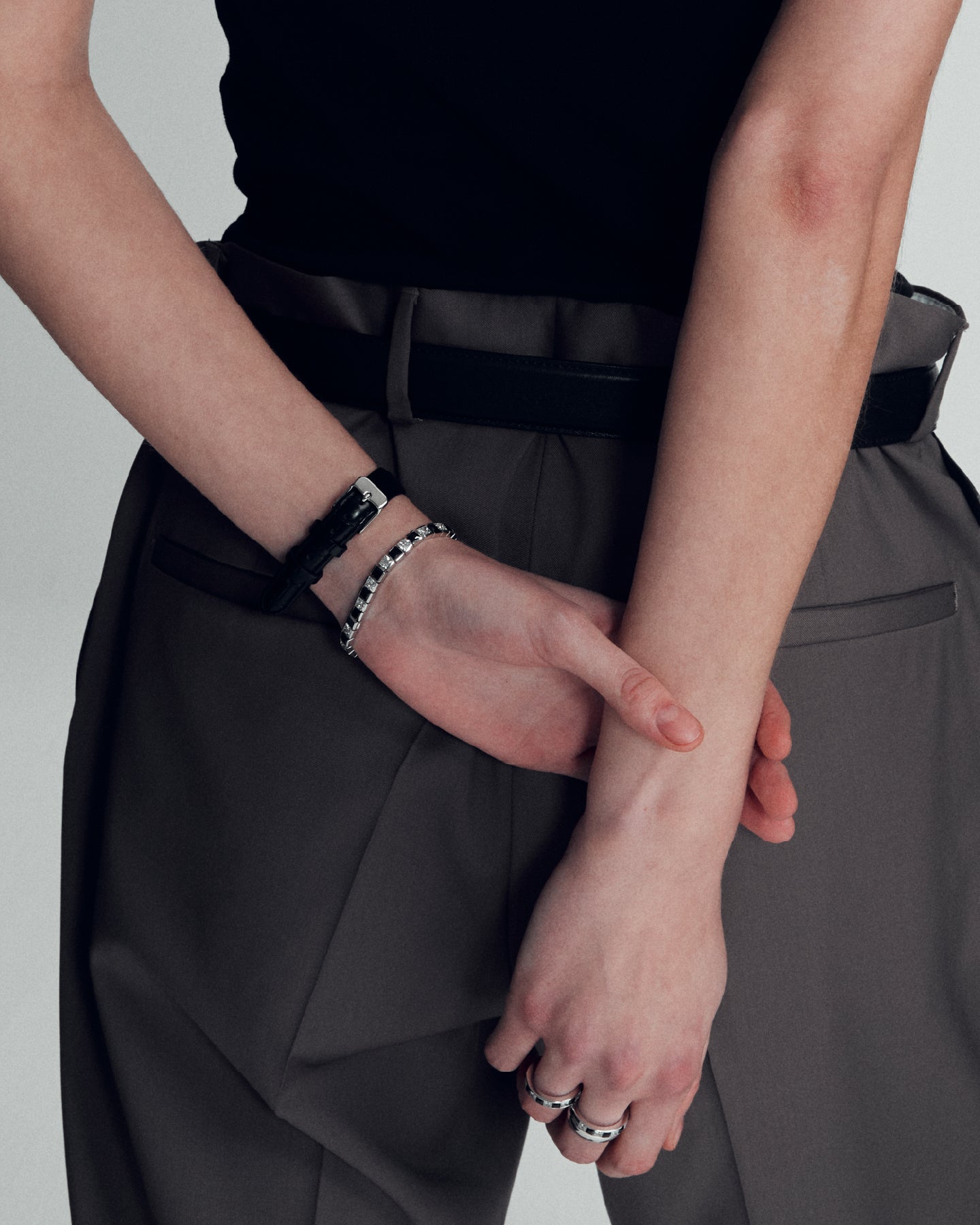 Numbering - Square N-dia Tennis Bracelet #3954 product image 3 | TRAB K-Fashion Australia