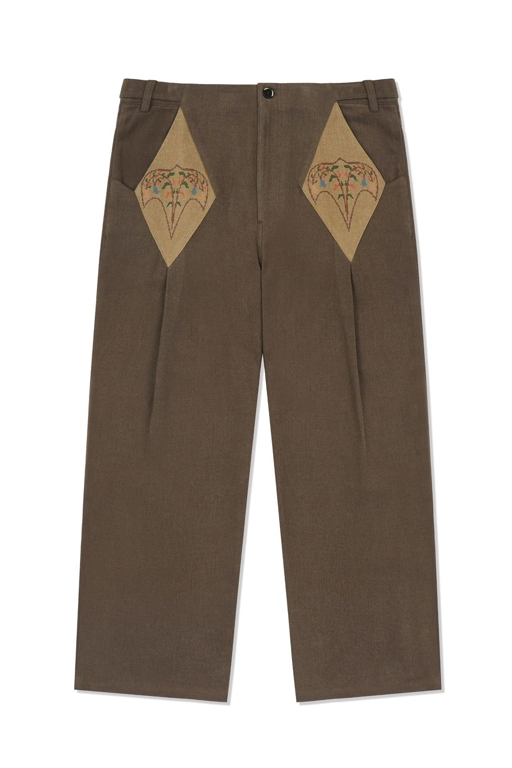 Ioedle - Kite Flying Tuck Pants (Brown) product image 2 | TRAB K-Fashion Australia