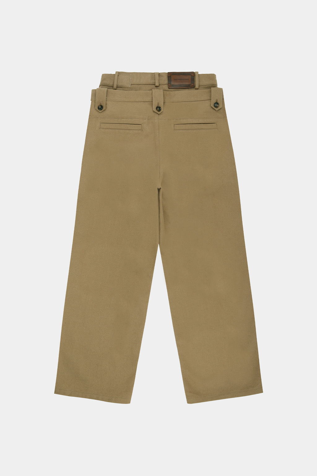 Andersson Bell - Double Waistband Wide-Leg Trousers (Beige) product image 13 | TRAB K-Fashion Australia