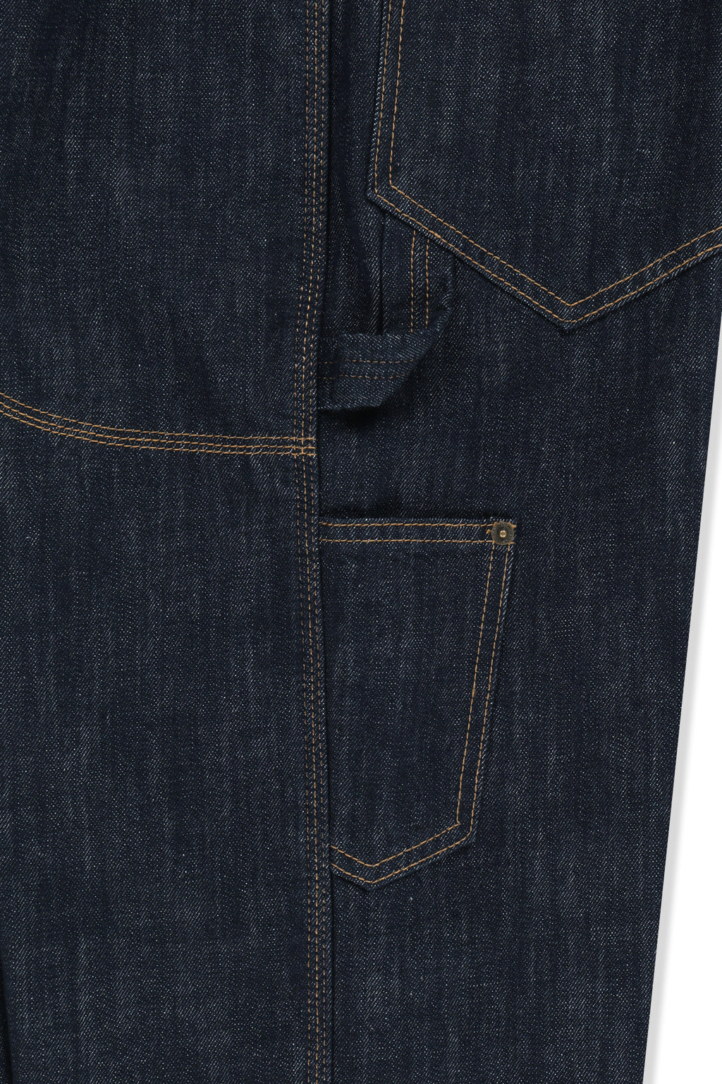 Matin Kim - Panel Stitch Denim Pants (Dark Navy) product image 4 | TRAB K-Fashion Australia