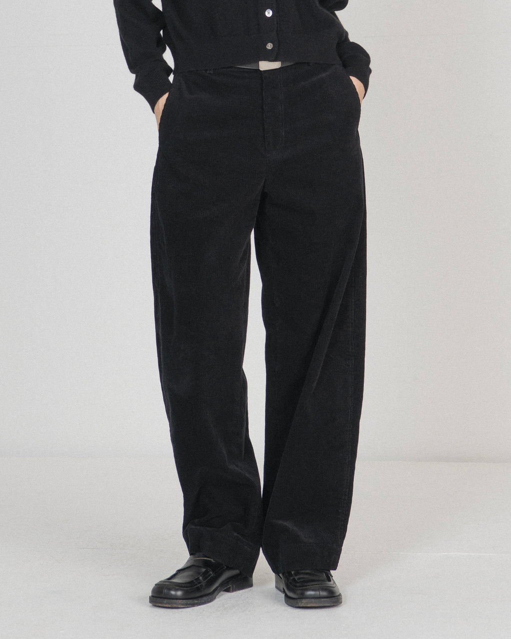 Brownyard - Washed Corduroy Field Pants (Black) product image 1 | TRAB K-Fashion Australia