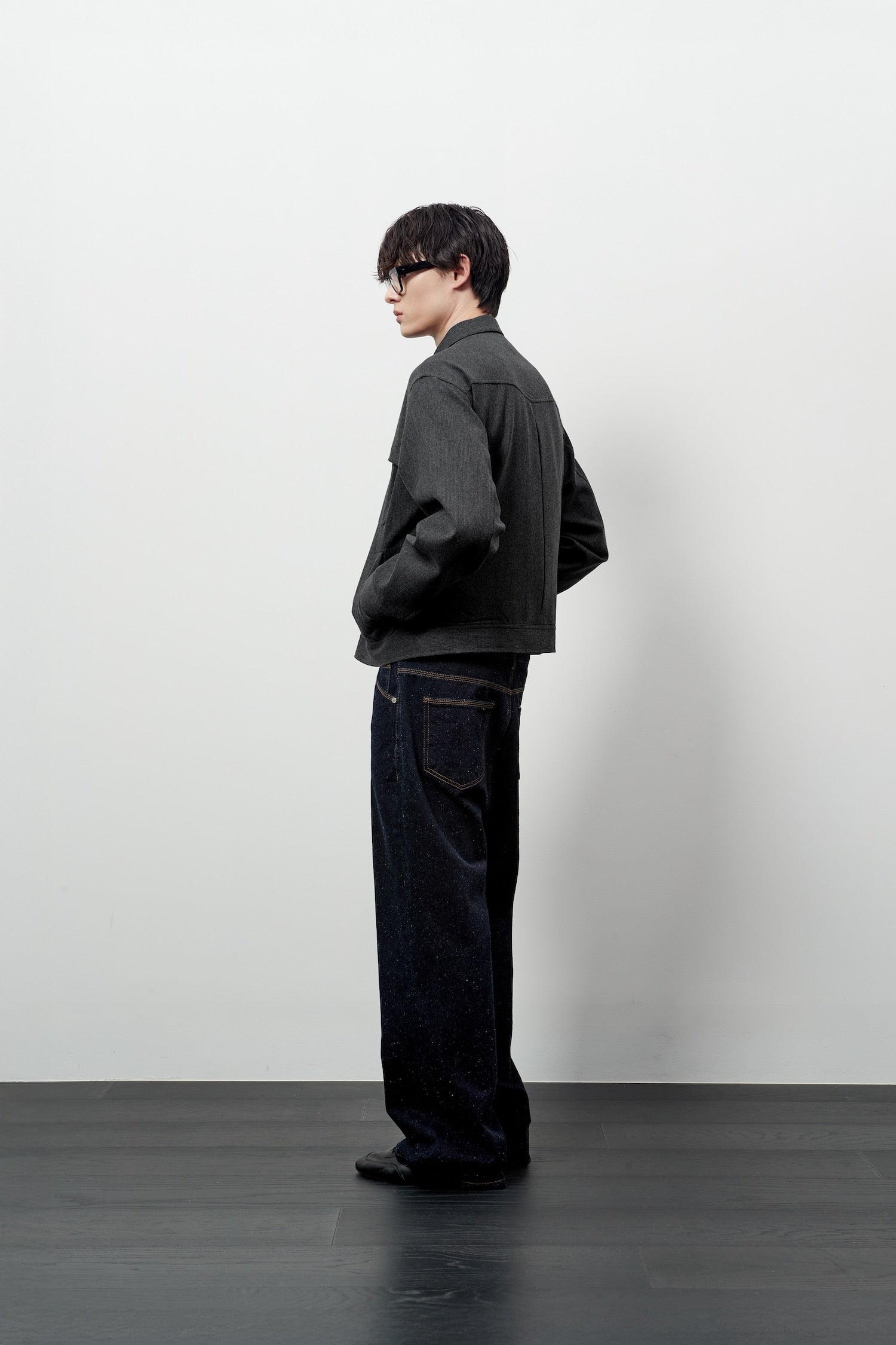 Stu - Cover Pocket Crop Jacket (Grey) product image 11 | TRAB K-Fashion Australia