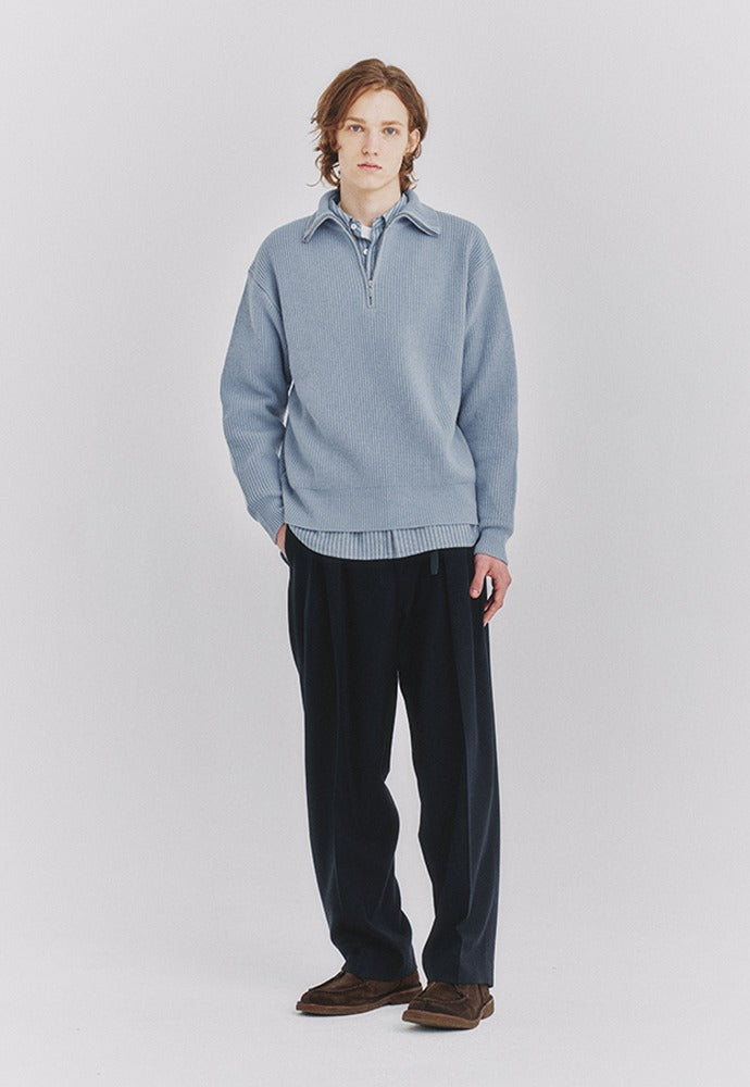 Art if acts - Half Zipup Turtle Neck Knit (Airy) product image 1 | TRAB K-Fashion Australia