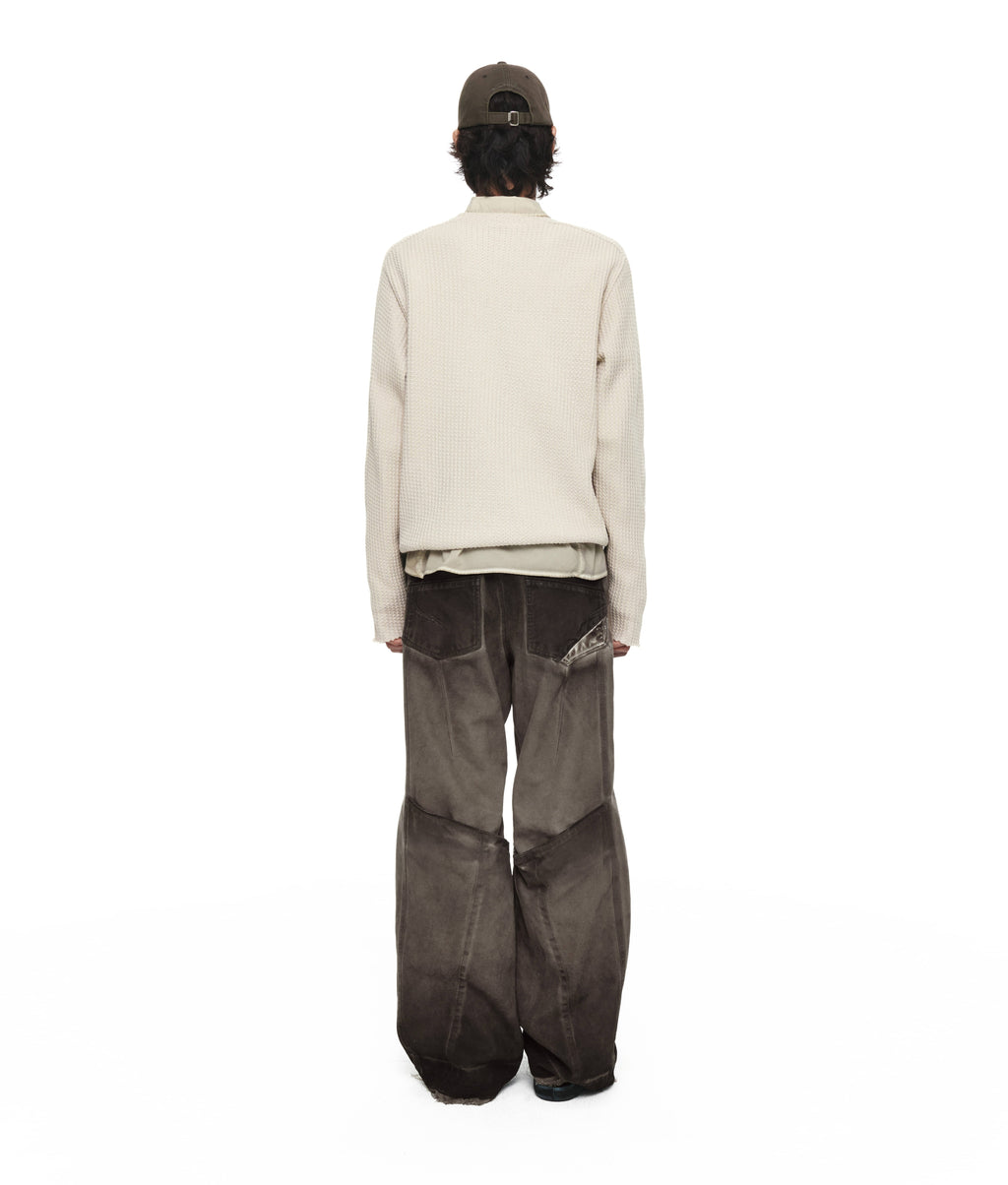XLIM - Ep.8 01 Knit (Dusty Grey / Light Brown) product image 3 | TRAB K-Fashion Australia