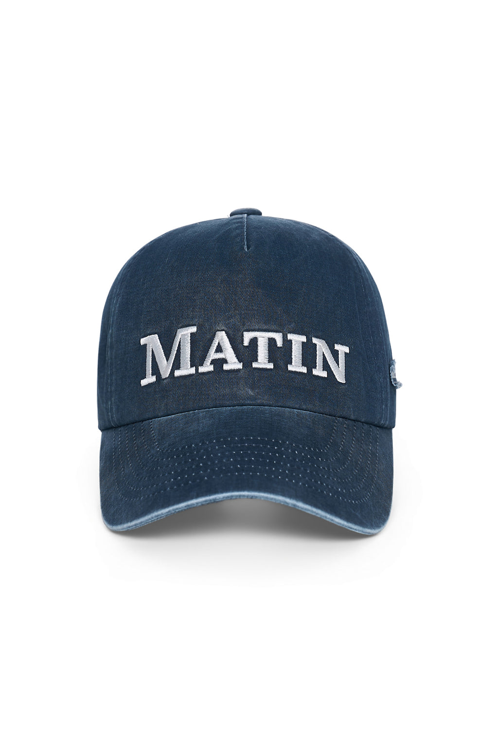 Matin Kim - Matin Flat Crown Ball Cap (Navy) product image 1 | TRAB K-Fashion Australia