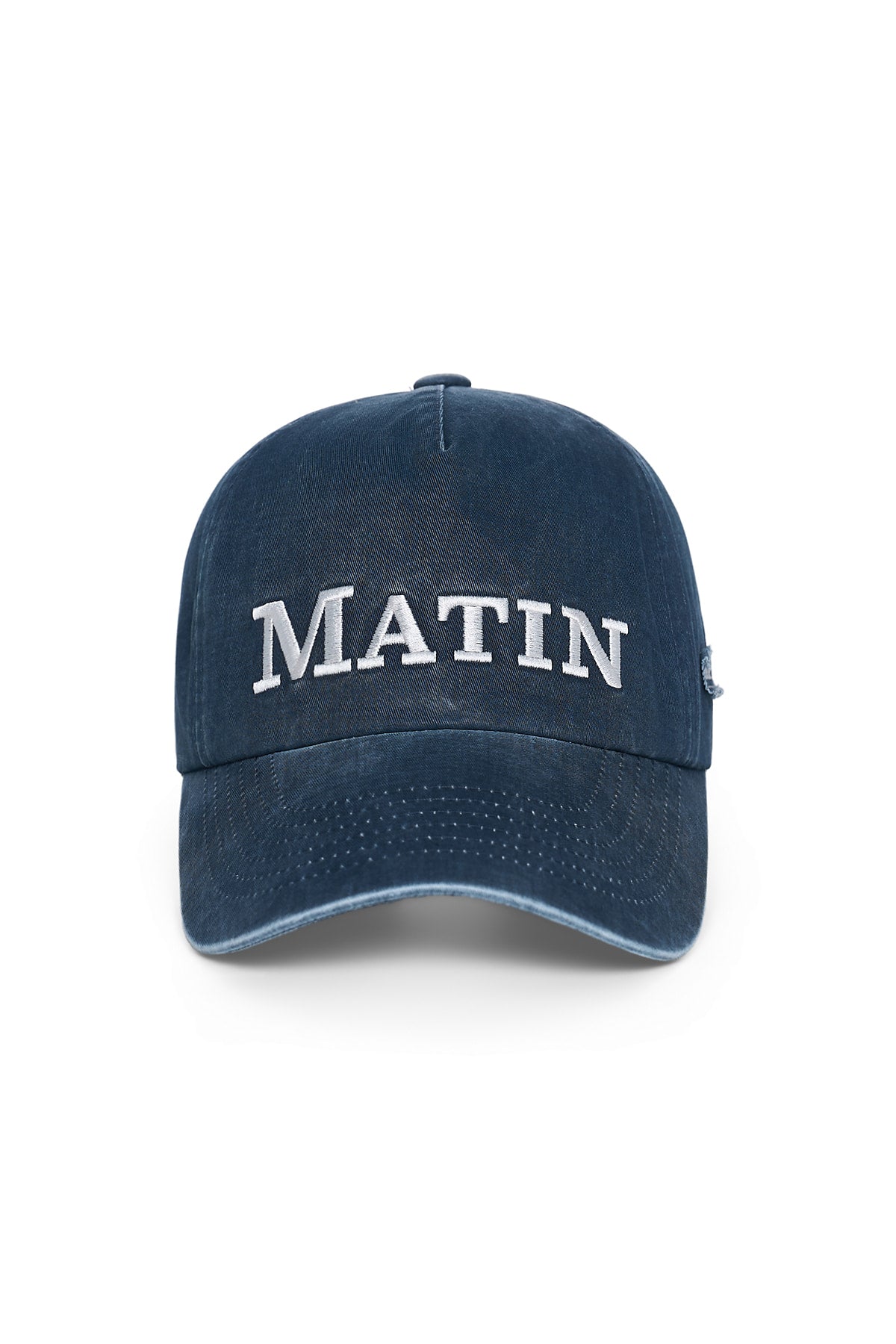 Matin Kim - Matin Flat Crown Ball Cap (Navy) product image 1 | TRAB K-Fashion Australia