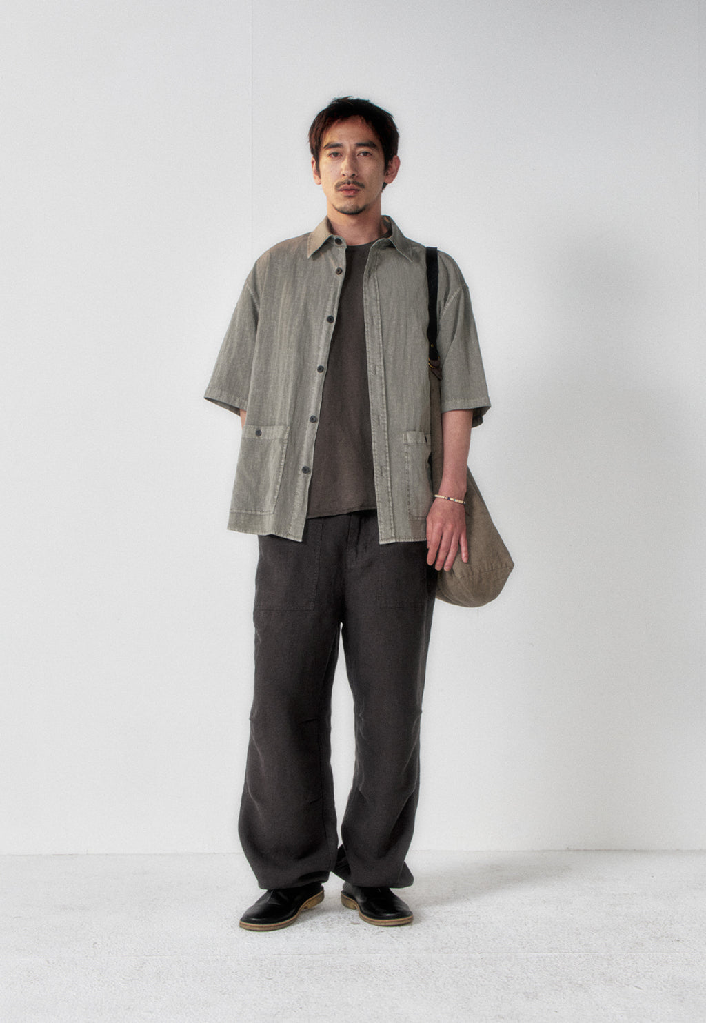 Art if acts - Garment Dyed Two Pocket Half Shirt (Cliff) product image 2 | TRAB K-Fashion Australia