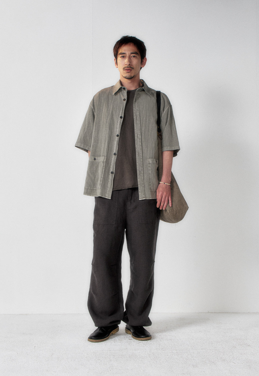 Art if acts - Garment Dyed Two Pocket Half Shirt (Cliff) product image 2 | TRAB K-Fashion Australia