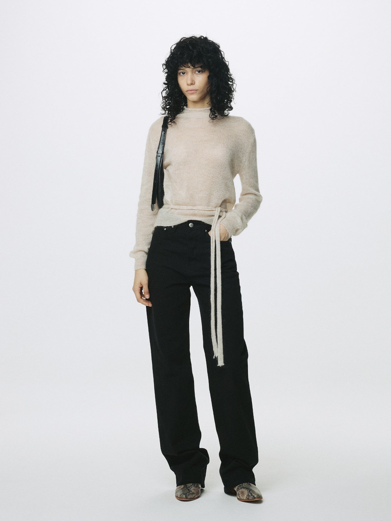 Tonywack - Mohair Half-Neck Cardigan (Ecru) product image 6 | TRAB K-Fashion Australia