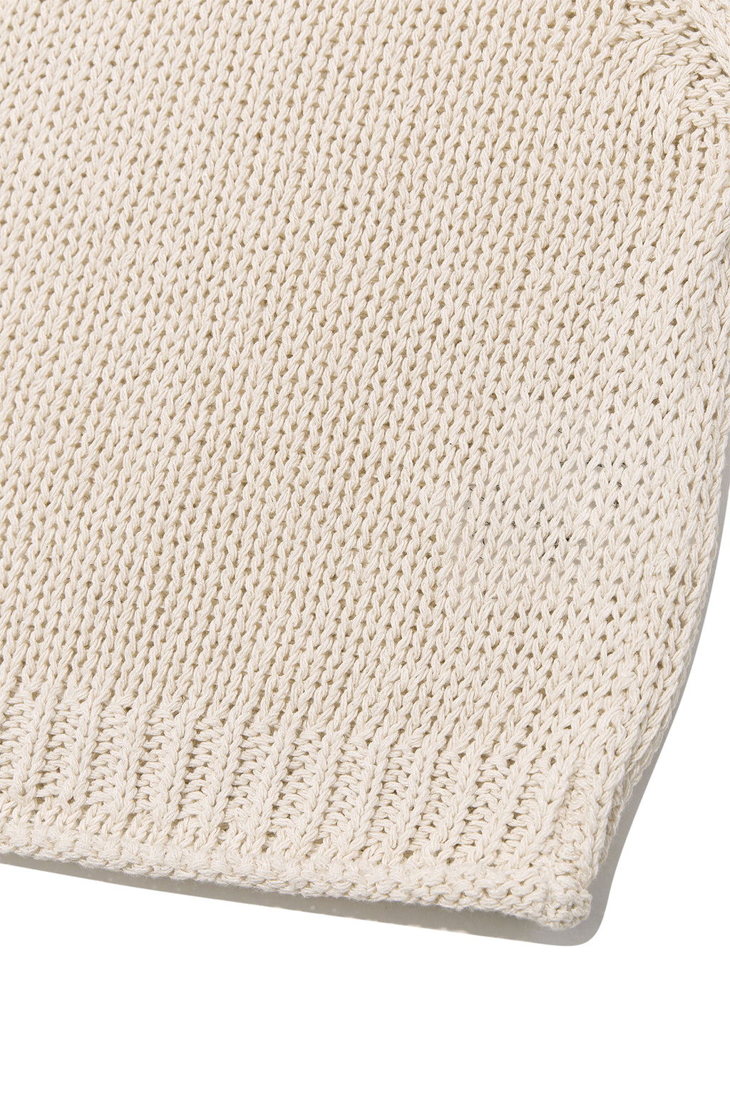 Matin Kim - Three Quarter Sleeve Logo Knit Pullover (Beige) product image 4 | TRAB K-Fashion Australia