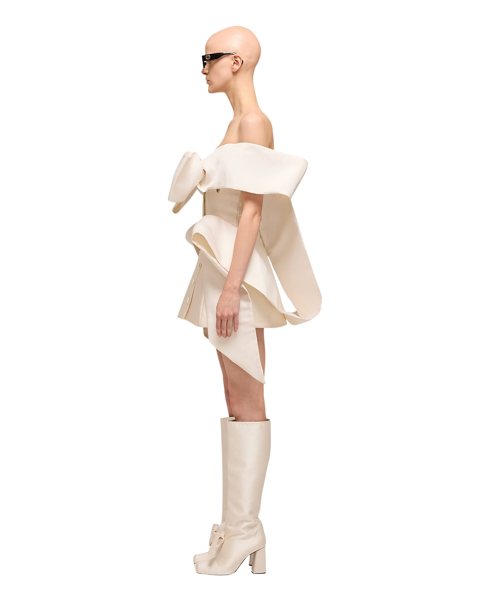 Kimhe Kim - Seraphim Mini Dress (White) product image 6 | TRAB K-Fashion Australia
