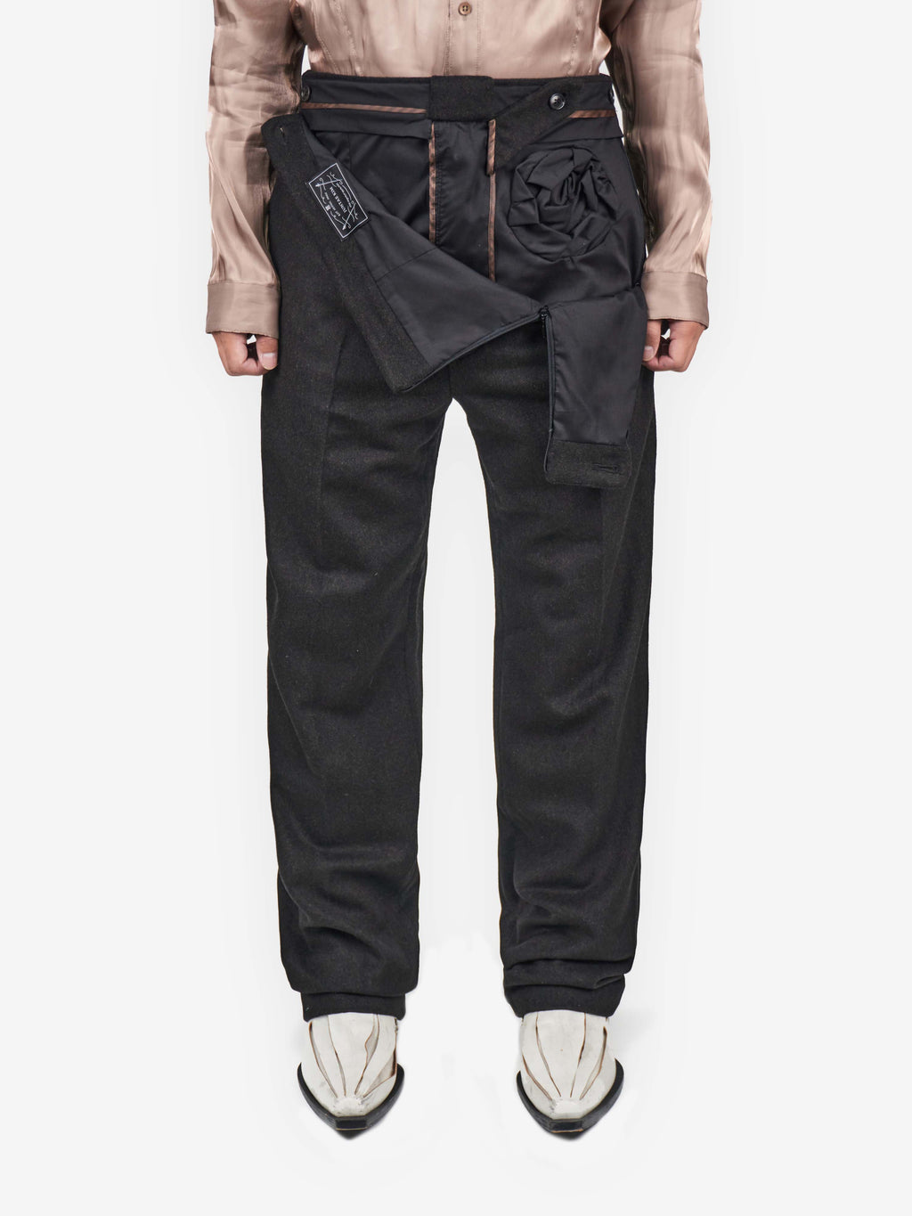 Juntae Kim - Tailored Flower Trousers product image 1 | TRAB K-Fashion Australia