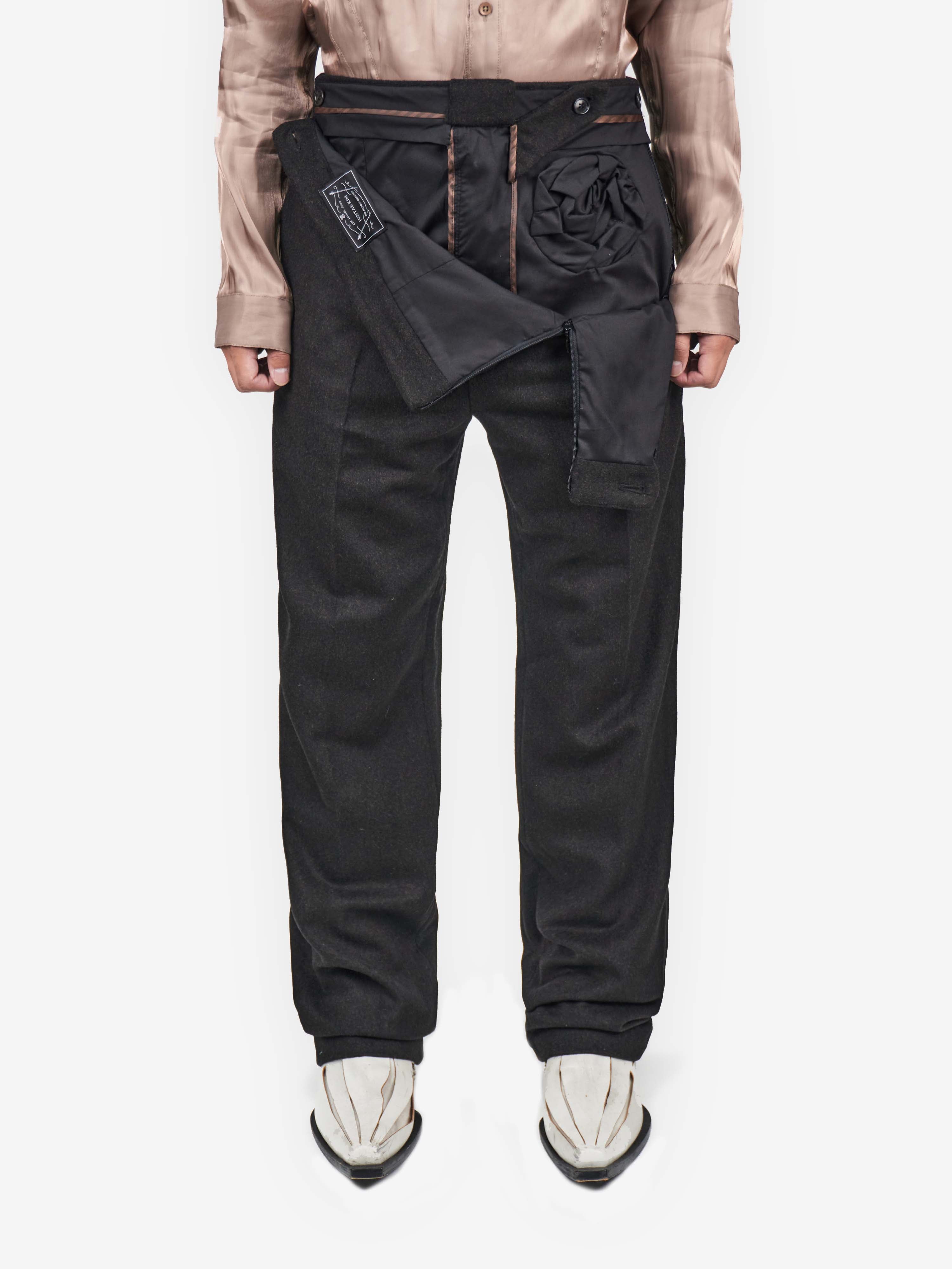 Juntae Kim - Tailored Flower Trousers product image 1 | TRAB K-Fashion Australia