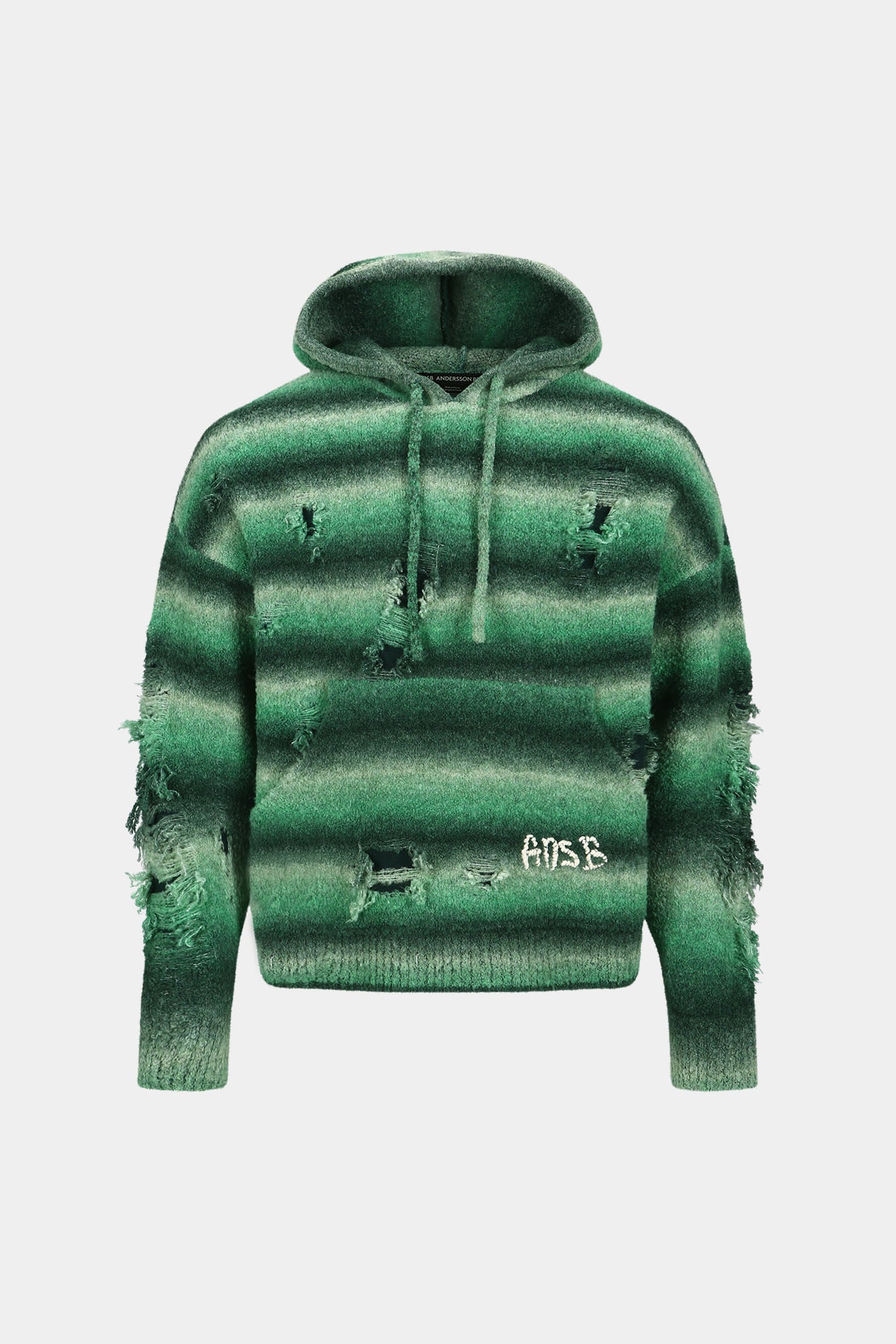 Andersson Bell - Unisex Gradient Distressed Hoodie (Green) product image 17 | TRAB K-Fashion Australia