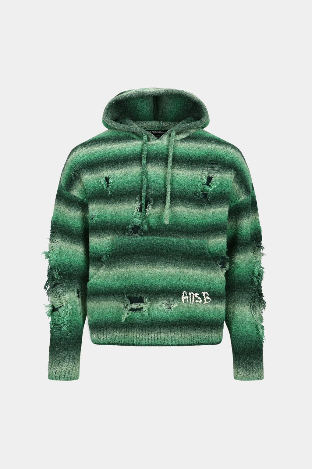 Andersson Bell - Unisex Gradient Distressed Hoodie (Green) product image 17 | TRAB K-Fashion Australia