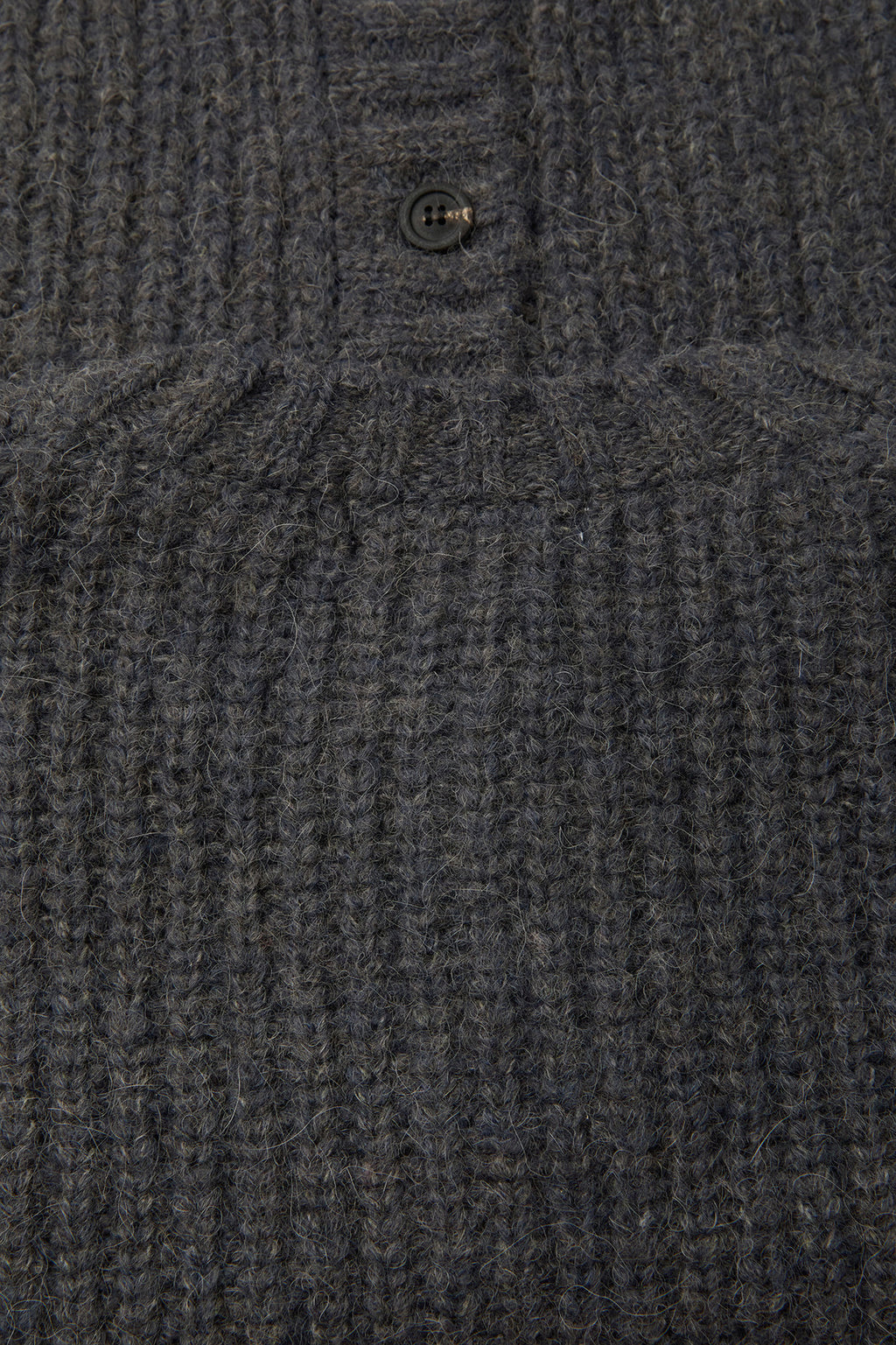 Coor - Hairy Button Up Round Cropped Cardigan (Charcoal) product image 7 | TRAB K-Fashion Australia