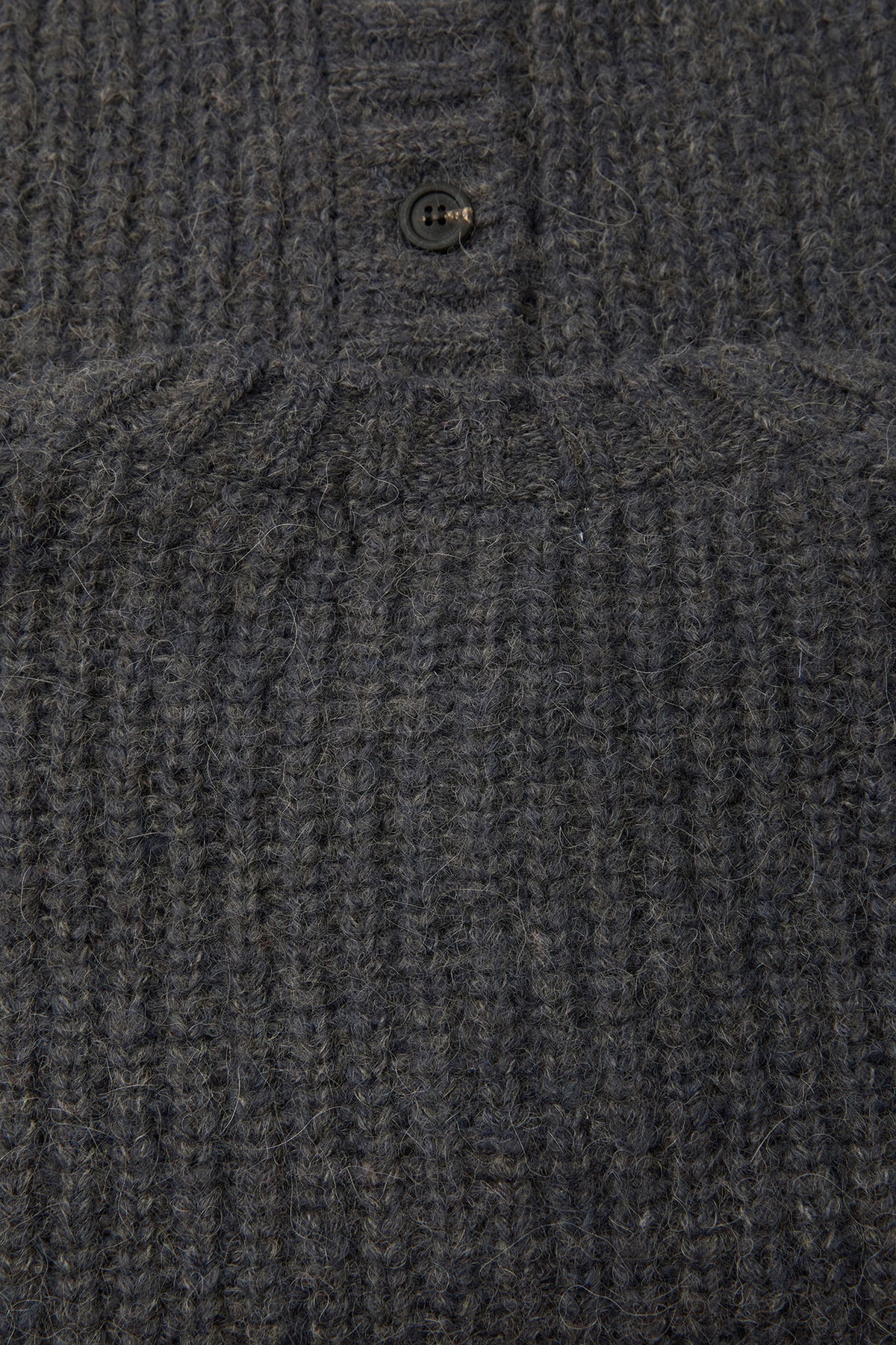 Coor - Hairy Button Up Round Cropped Cardigan (Charcoal) product image 7 | TRAB K-Fashion Australia