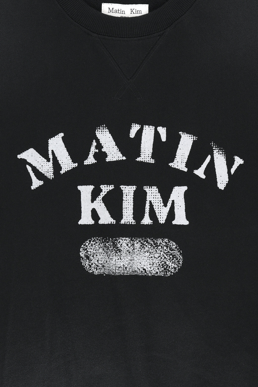 Matin Kim - Vintage Spray Logo Sweatshirt (Black) product image 5 | TRAB K-Fashion Australia