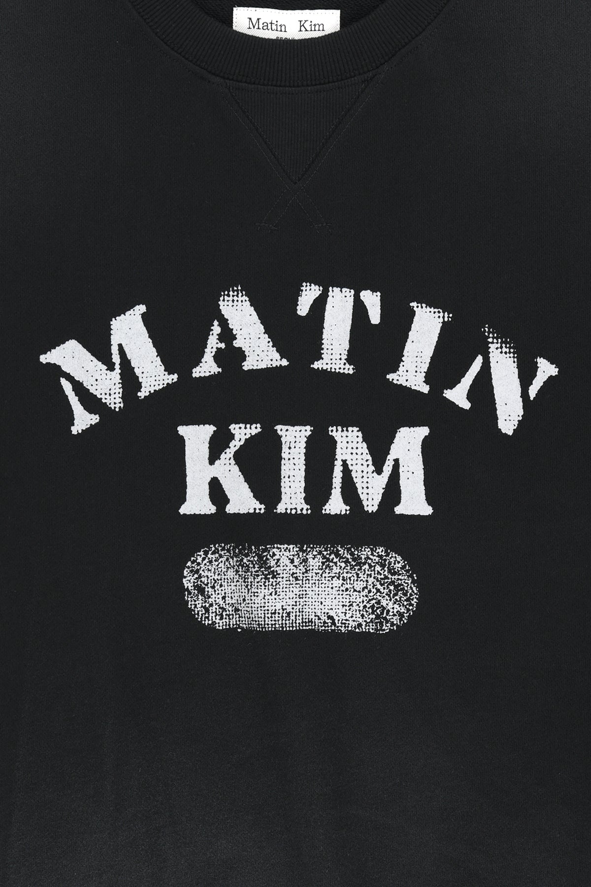 Matin Kim - Vintage Spray Logo Sweatshirt (Black) product image 5 | TRAB K-Fashion Australia