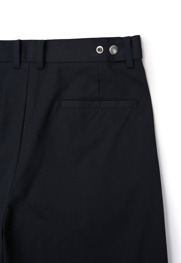Tonywack - High-Twist Cotton No Tuck Wide Trousers (Navy) product image 10 | TRAB K-Fashion Australia