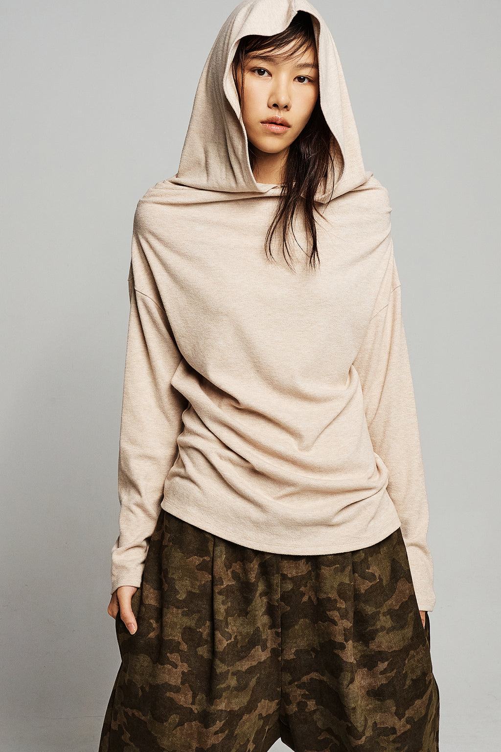 Deinet - Hug Me Hood Long Sleeve (Beige) product image 6 | TRAB K-Fashion Australia