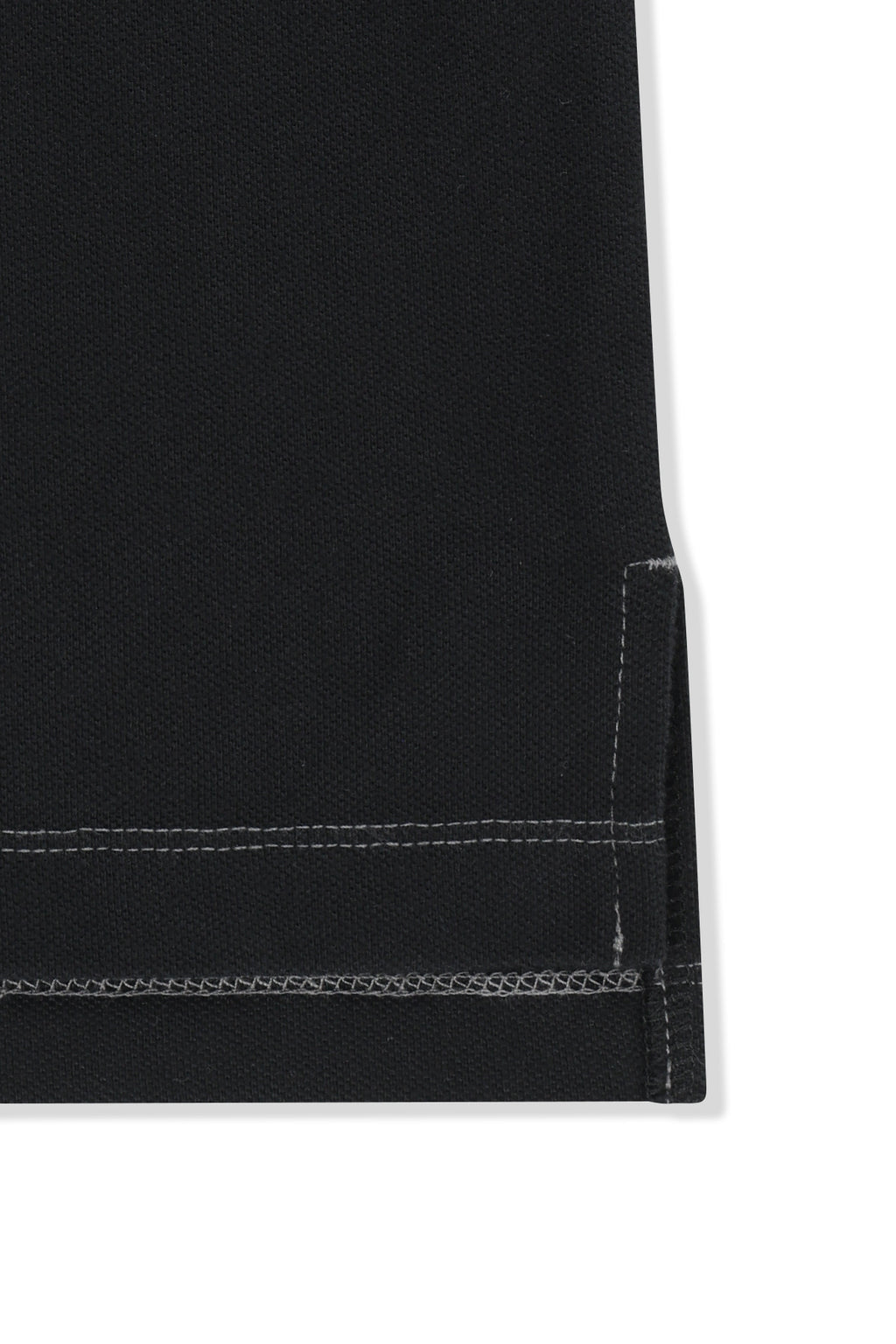 Matin Kim - Reveal Stripe Logo Collar Top (Black) product image 6 | TRAB K-Fashion Australia