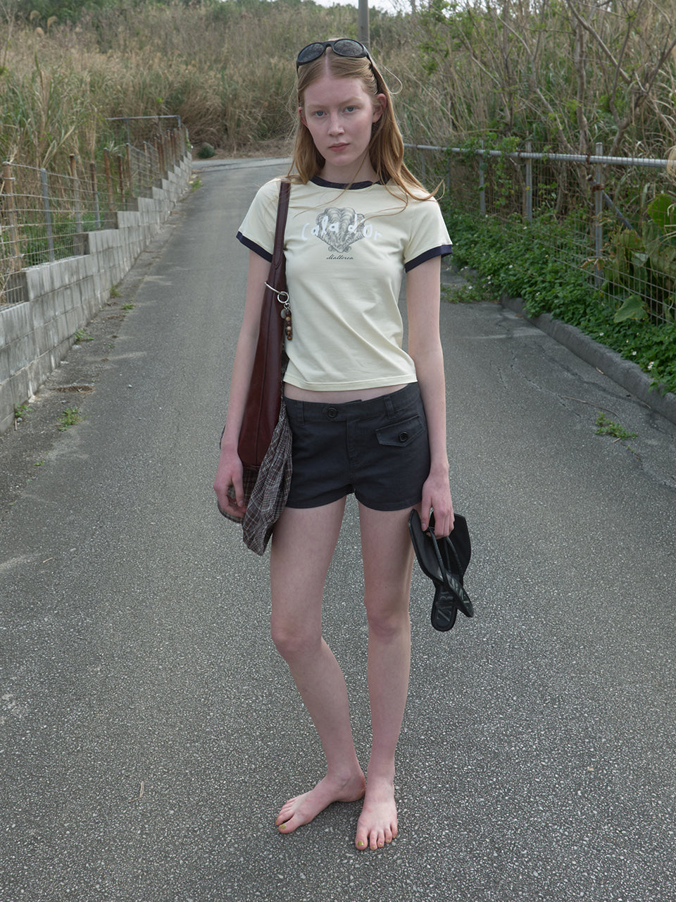Kijun - Pocketed Mini Shorts (Charcoal) product image 4 | TRAB K-Fashion Australia