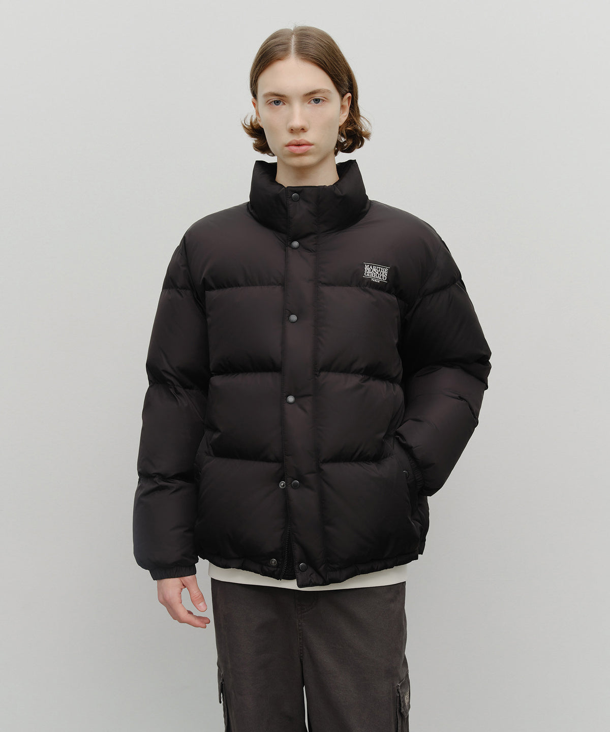 Marithe & Francois Girbaud - Classic Logo Down Jacket (Black) product image 1 | TRAB K-Fashion Australia