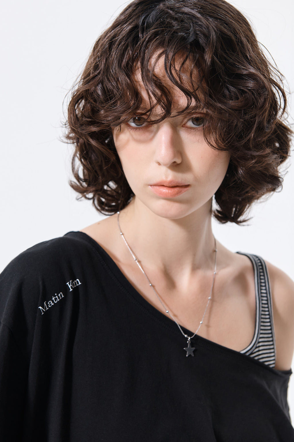 Matin Kim - Asymmetric Off Shoulder Top (Black) product image 11 | TRAB K-Fashion Australia