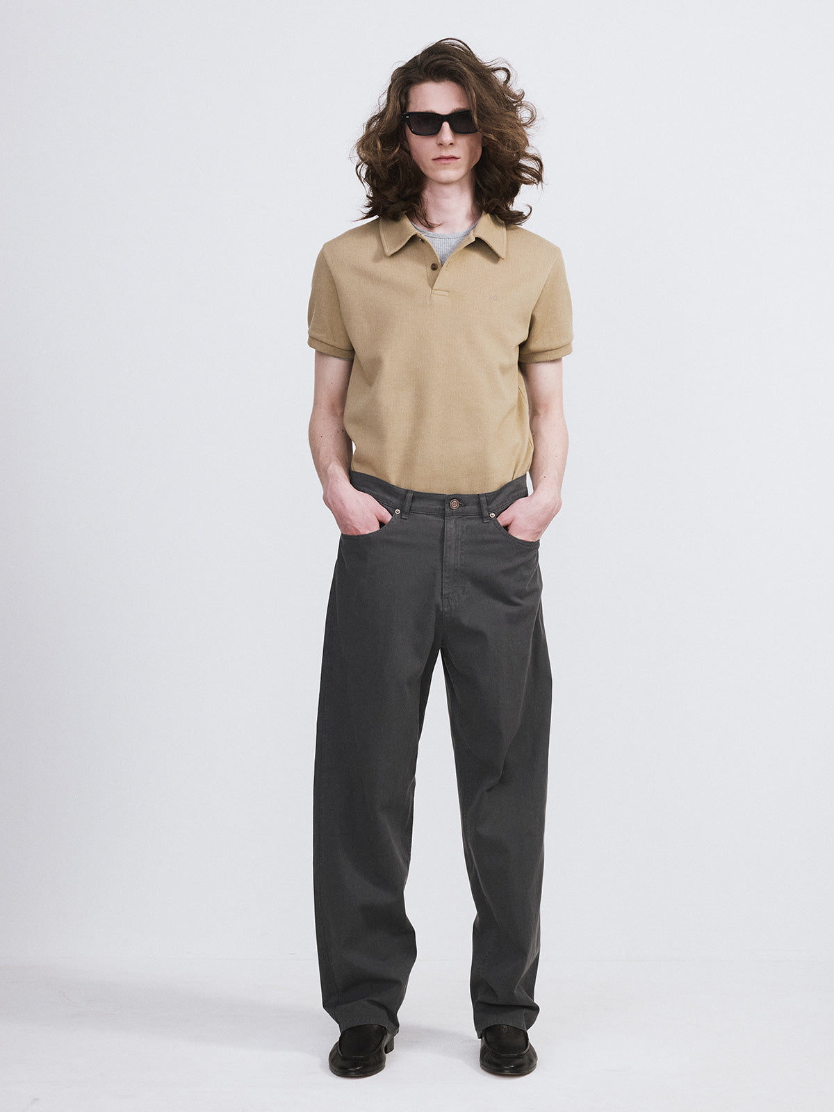 Recto - Casual Cotton Pants (Charcoal Grey) product image 2 | TRAB K-Fashion Australia
