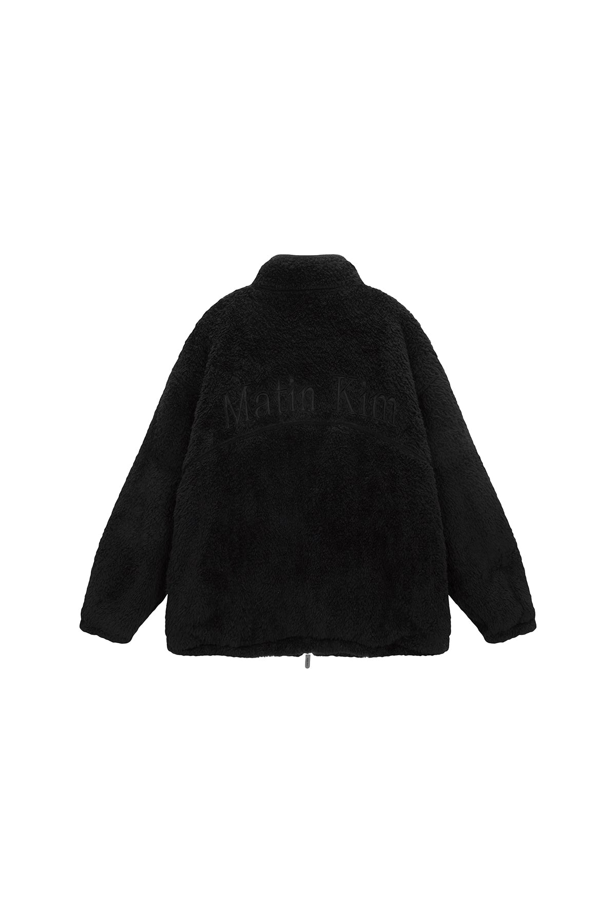 Matin Kim - Back Logo Fleece Jumper (Black) product image 2 | TRAB K-Fashion Australia
