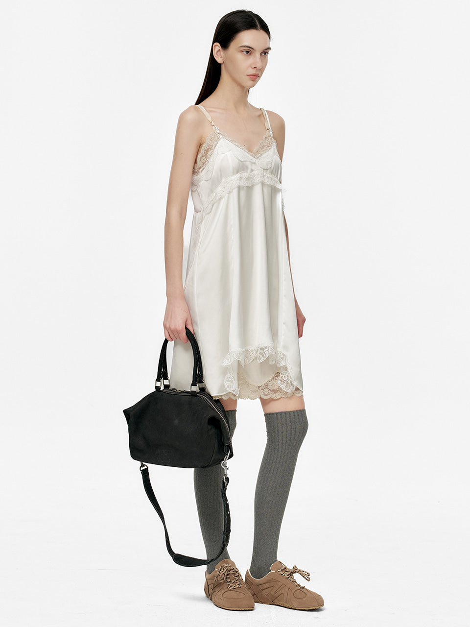 Marge Sherwood - Dumpling Tote (Black Nubuck) product image 3 | TRAB K-Fashion Australia