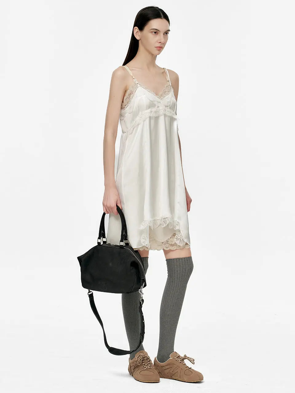 Marge Sherwood - Dumpling Tote (Black Nubuck) product image 3 | TRAB K-Fashion Australia
