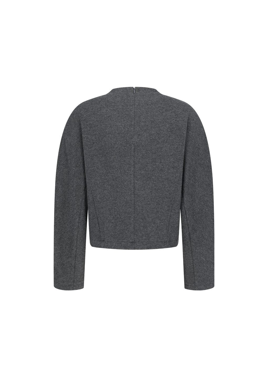 Amomento - Jersey padded mock neck top (Charcoal) product image 6 | TRAB K-Fashion Australia
