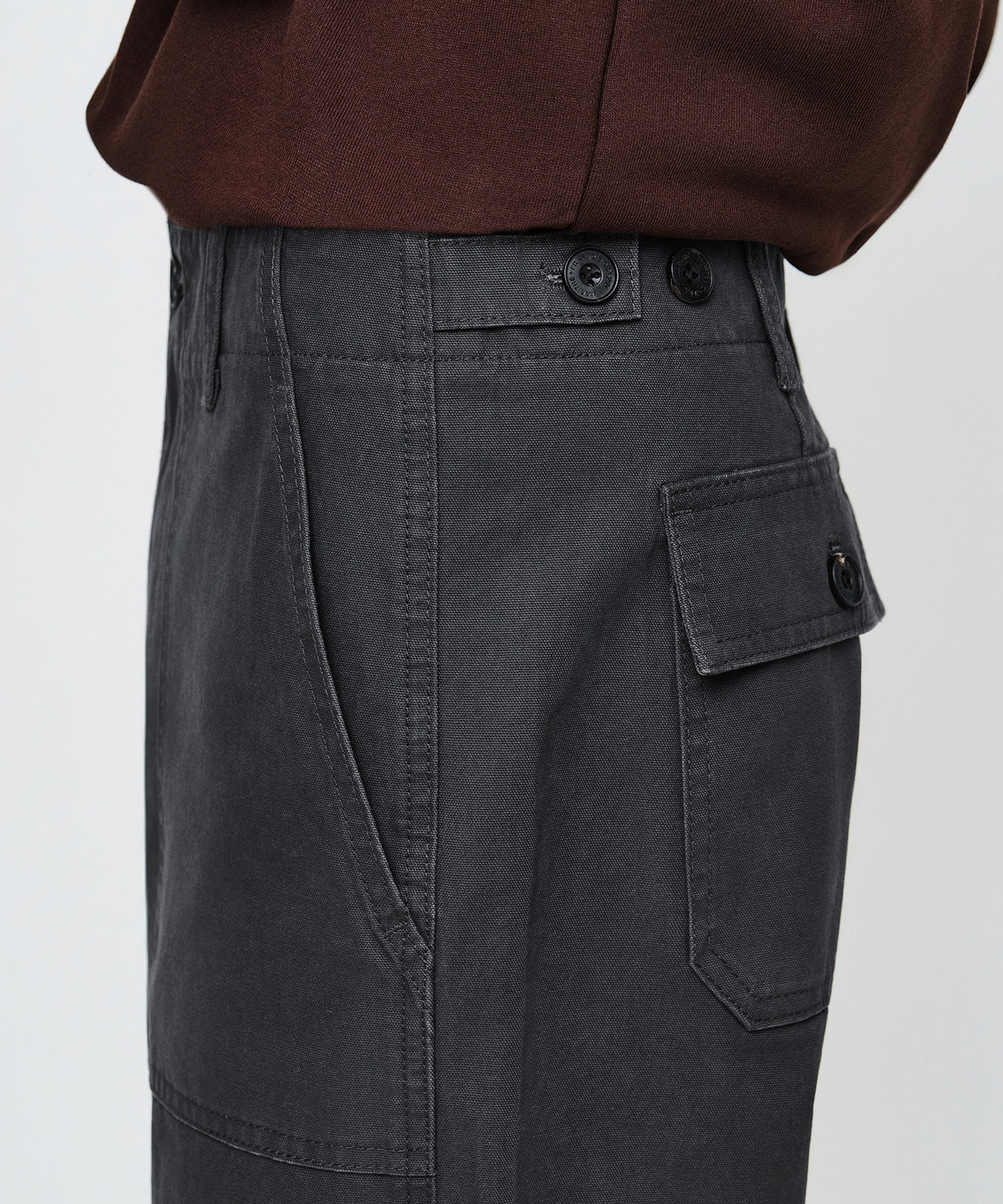 Marithe & Francois Girbaud - Cotton Work Pants (Charcoal) product image 2 | TRAB K-Fashion Australia