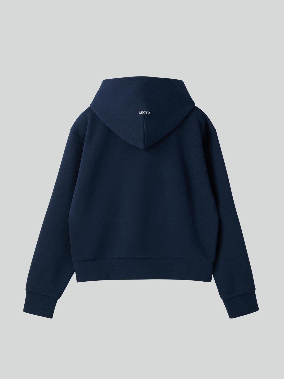 Recto - Logo Detail Hoodie Zip-Up (Ink Navy) product image 2 | TRAB K-Fashion Australia