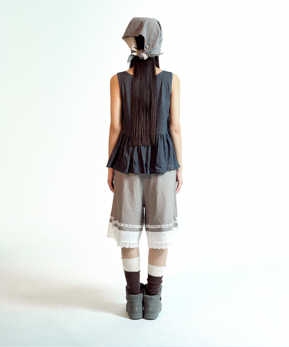 Coyseio - Dudu Ruffle Sleeveless (Charcoal) product image 9 | TRAB K-Fashion Australia