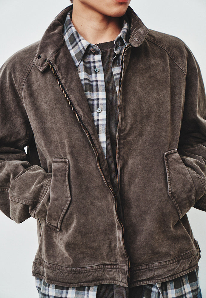 Art if acts - Garment Dyed Harrington Jacket (Mud Brown) product image 8 | TRAB K-Fashion Australia
