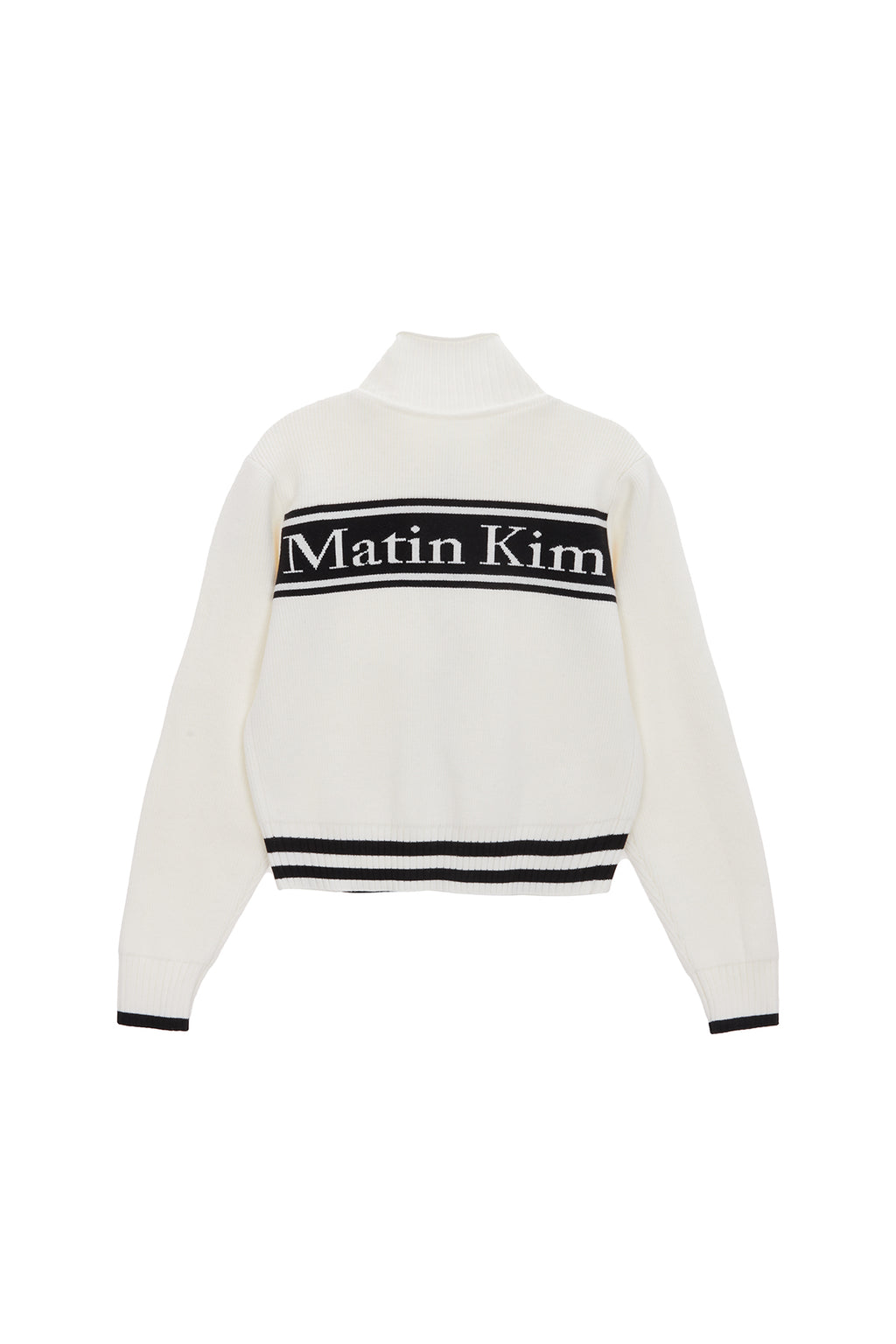 Matin Kim - Spell Point Stripe Knit Cardigan (Black) product image 12 | TRAB K-Fashion Australia