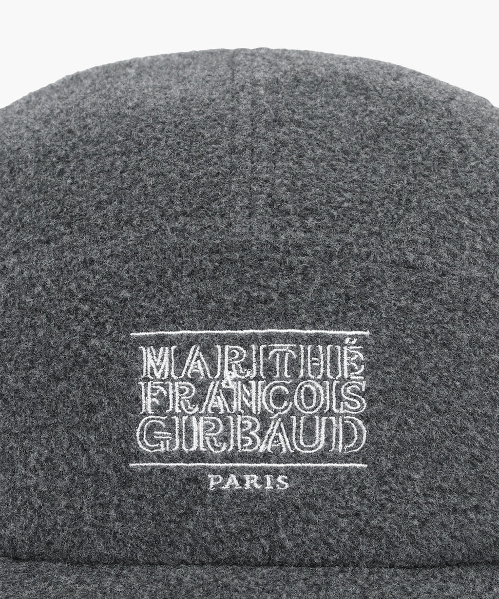 Marithe & Francois Girbaud - Outline Classic Logo Fleece Camp Cap (Gray) product image 3 | TRAB K-Fashion Australia