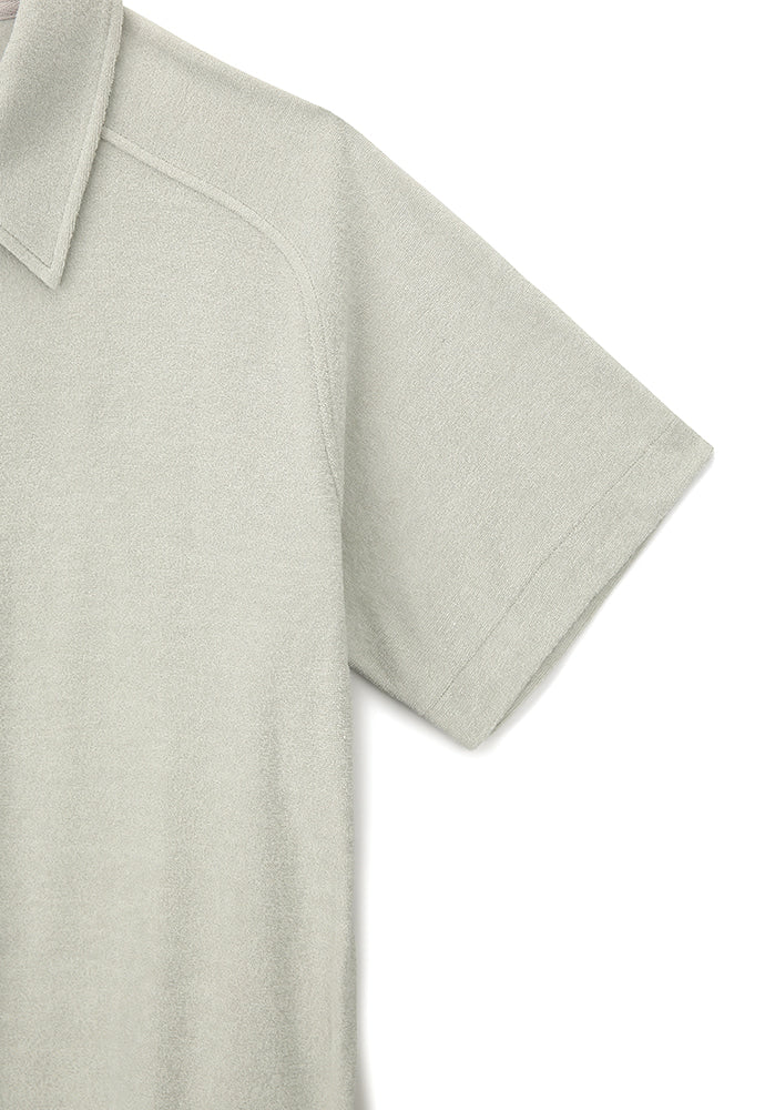 Art if acts - Terry Half Zip-up Shirt (Light Grey) product image 11 | TRAB K-Fashion Australia