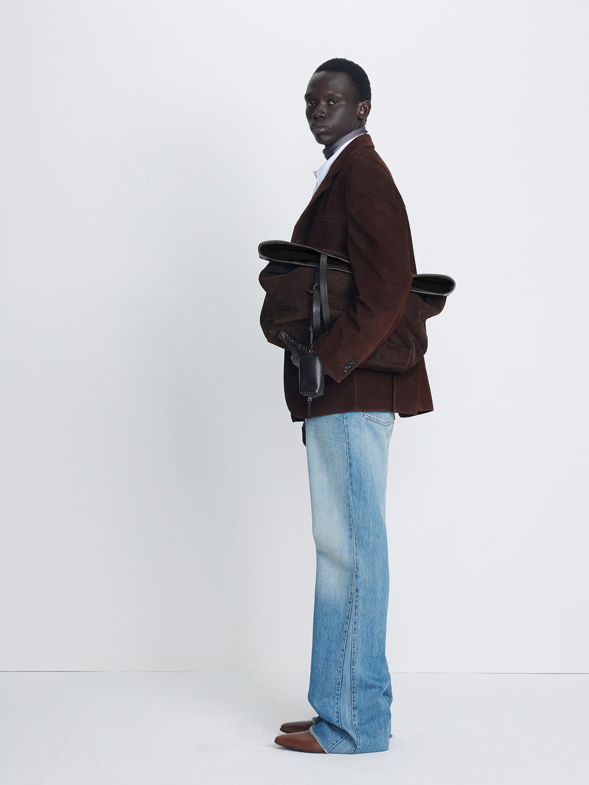 Tonywack - Split Suede Blazer (Deep Brown) product image 2 | TRAB K-Fashion Australia