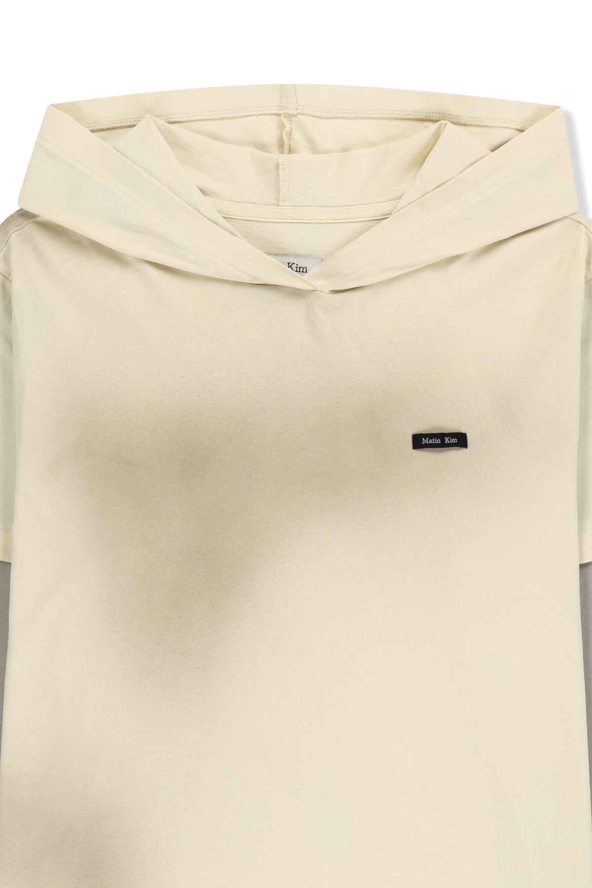 Matin Kim - Dust Washed Layered Hood Top (Butter) product image 3 | TRAB K-Fashion Australia