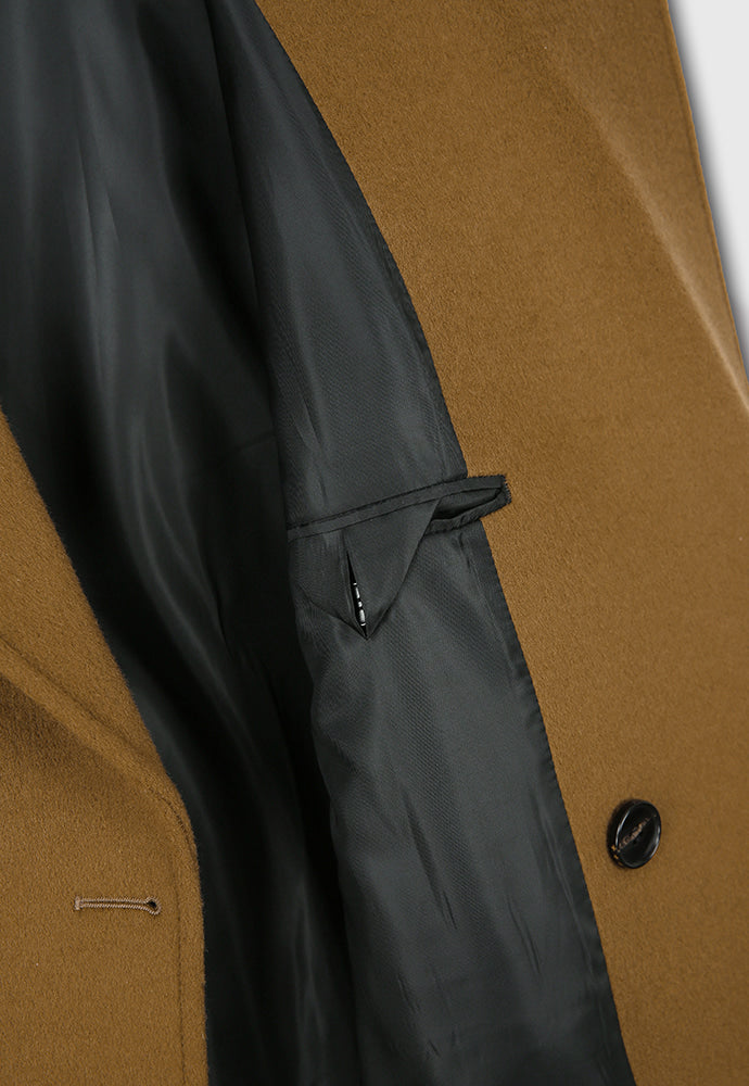 Tonywack - Cashmere Double-Breasted Tailored Coat (Dark Camel) product image 12 | TRAB K-Fashion Australia