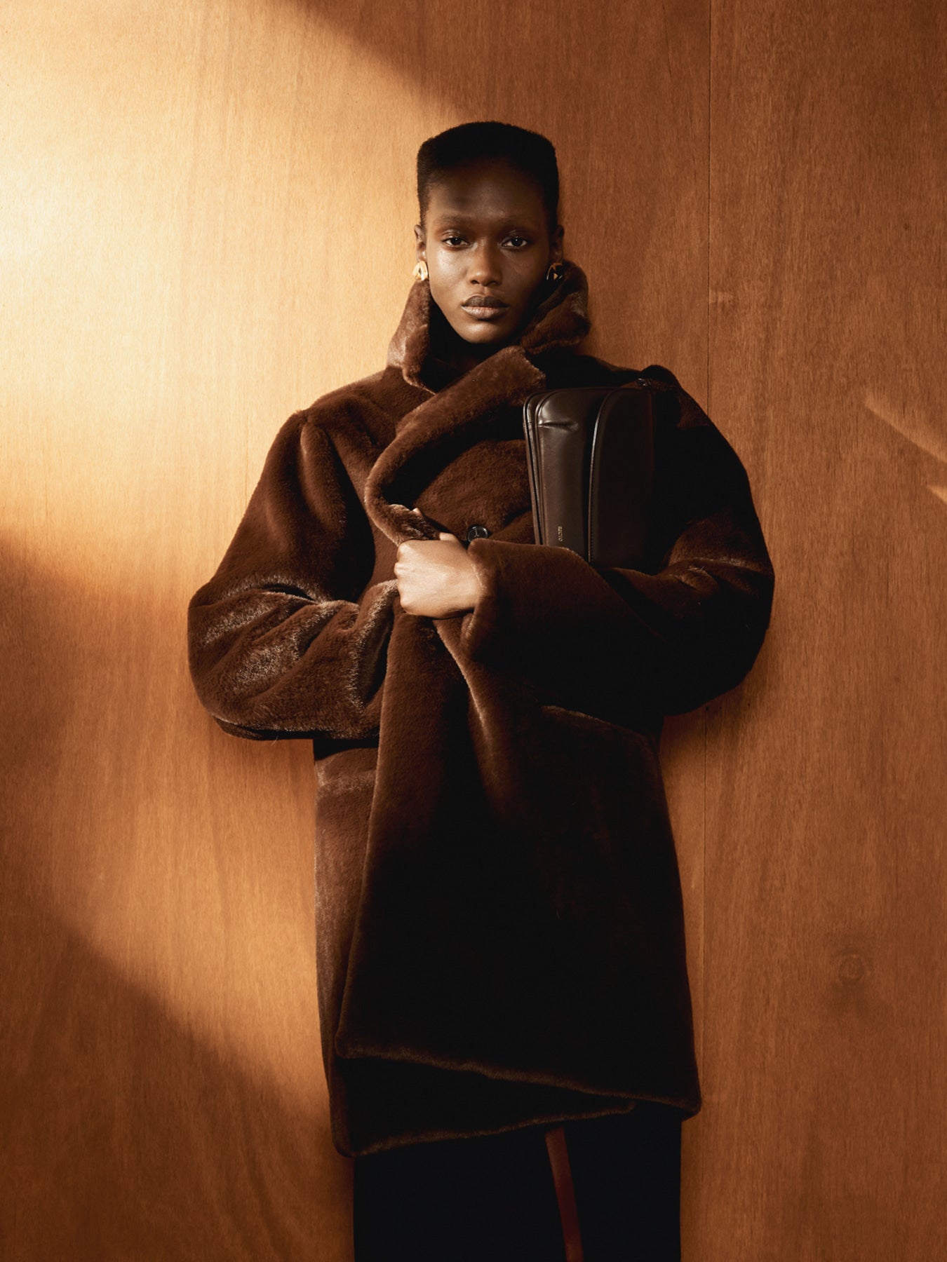 Recto - Grandma Faux Fur Double Coat (Vintage Brown) product image 2 | TRAB K-Fashion Australia