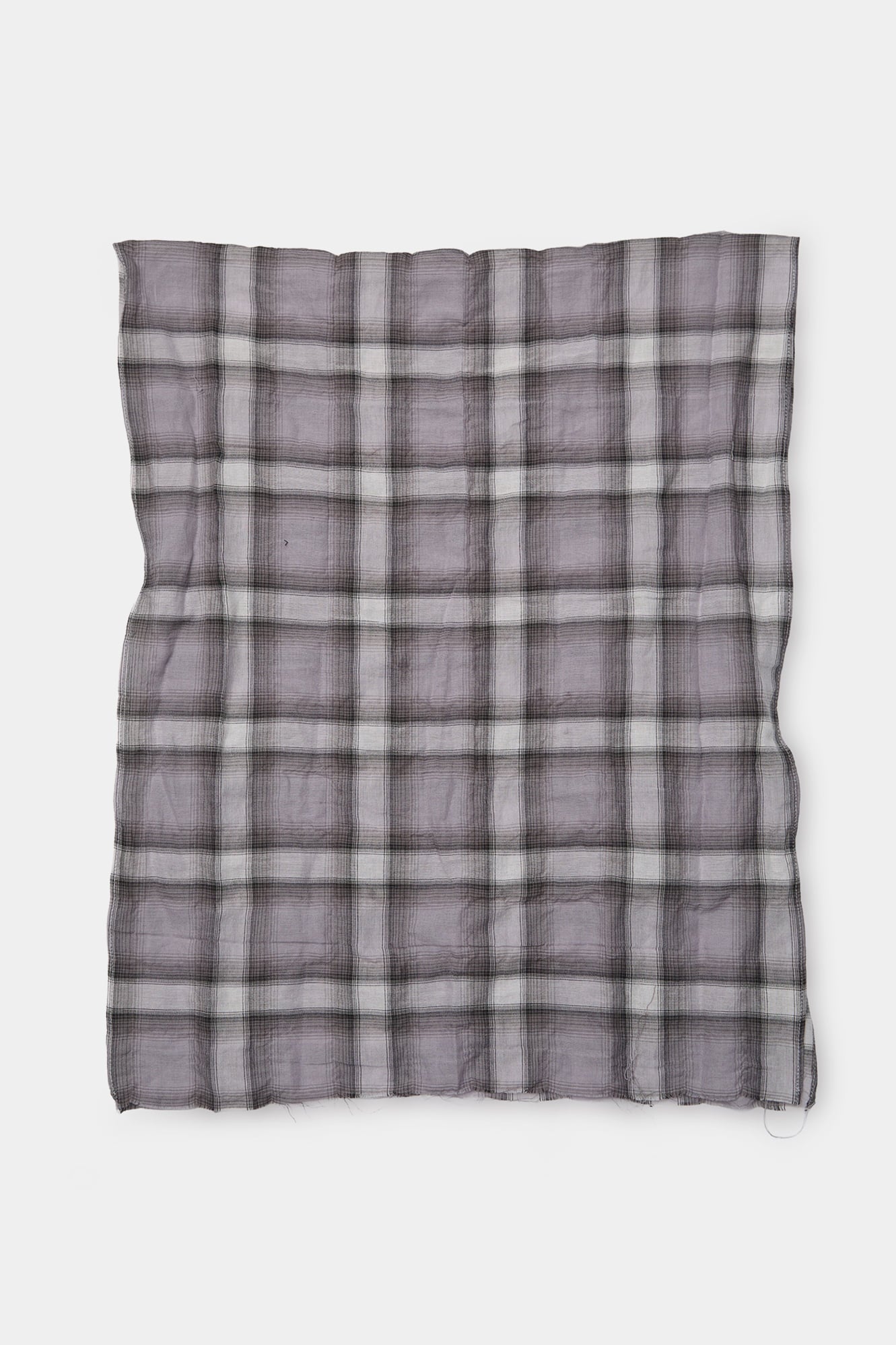 Coor - Ombre Checked Raw-Cut Scarf (Purple) product image 3 | TRAB K-Fashion Australia